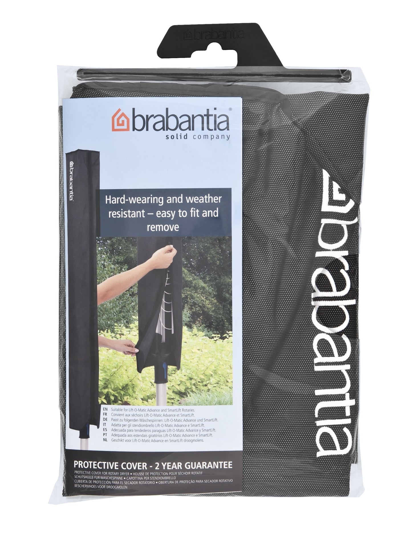 Brabantia Rotary Dryer Premium Protective Cover, Black, 160 x 15 x 15 cm
