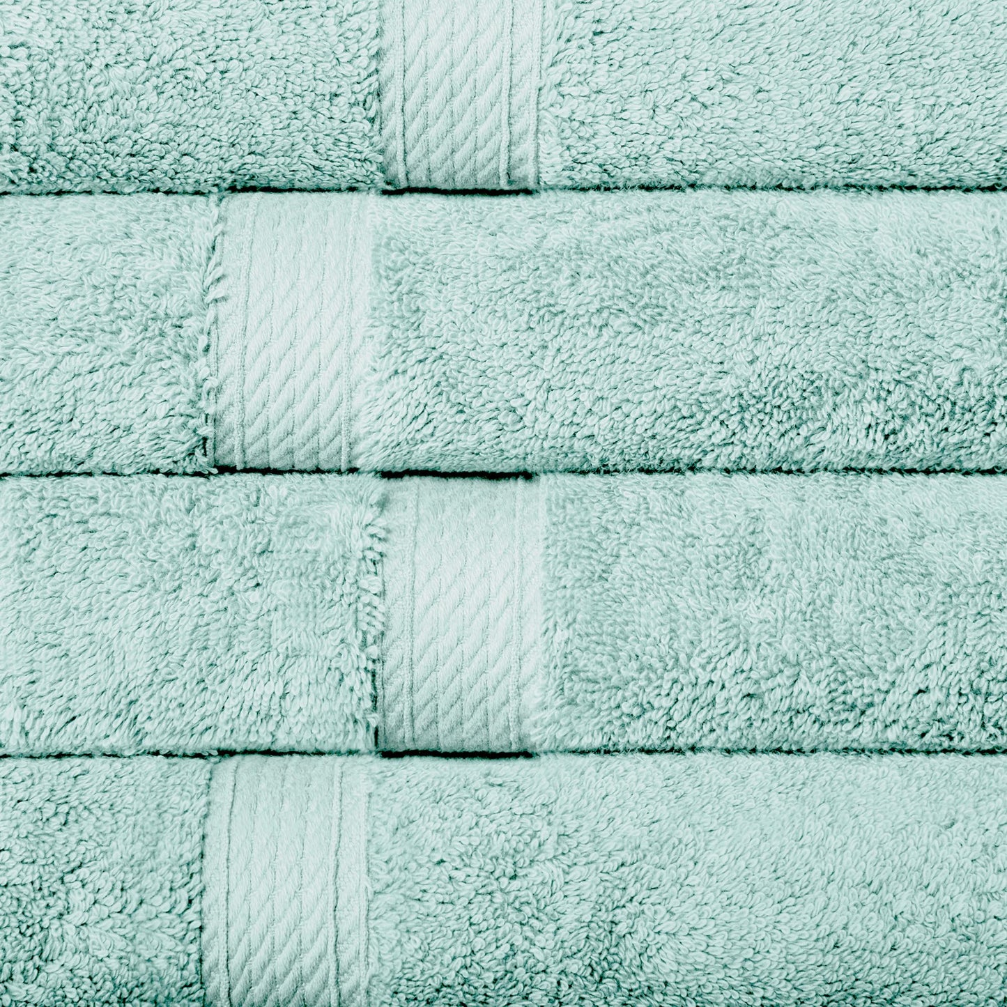 Superior 900 Gram 100% Premium Long-Staple Combed Cotton 4-Piece Hand Towel Set, Seafoam