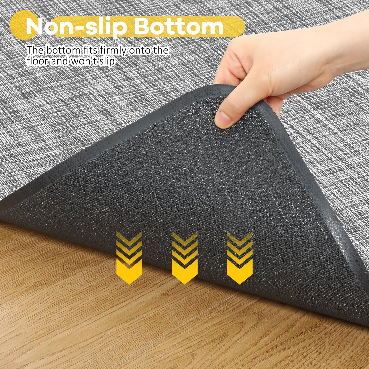 BesWin Office Chair Mat for Hardwood Floors, 90x120cm Non-Slip Hard Floor Protector Mat for Office Chair