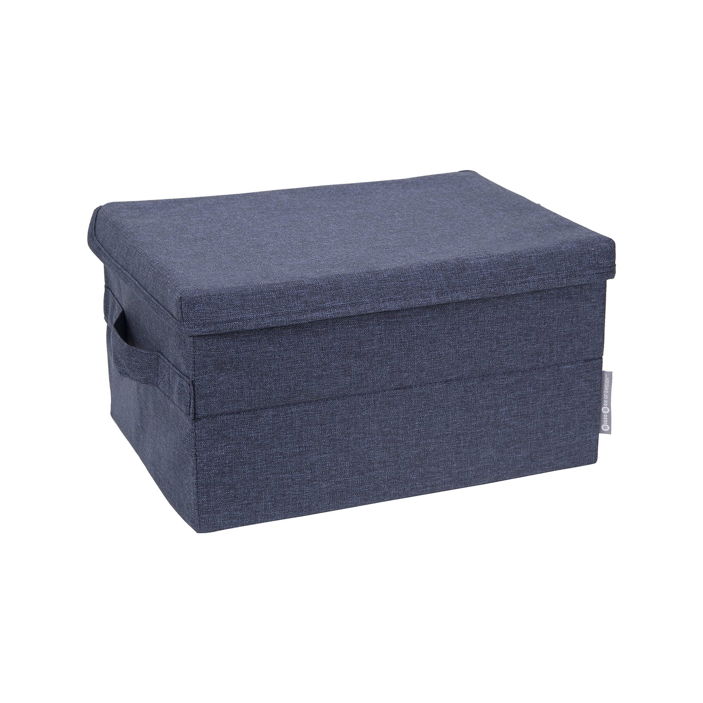 Bigso Box of Sweden Foldable Soft Storage Box for Home and Office - Canvas Wardrobe Organiser with Lid