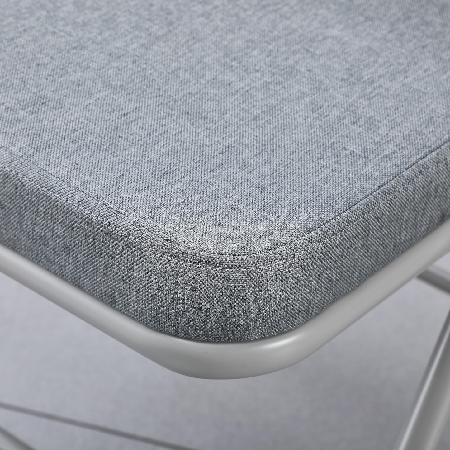 CHAIRABLE Padded Folding Chairs with Thick Cushion, 2 Pack Grey