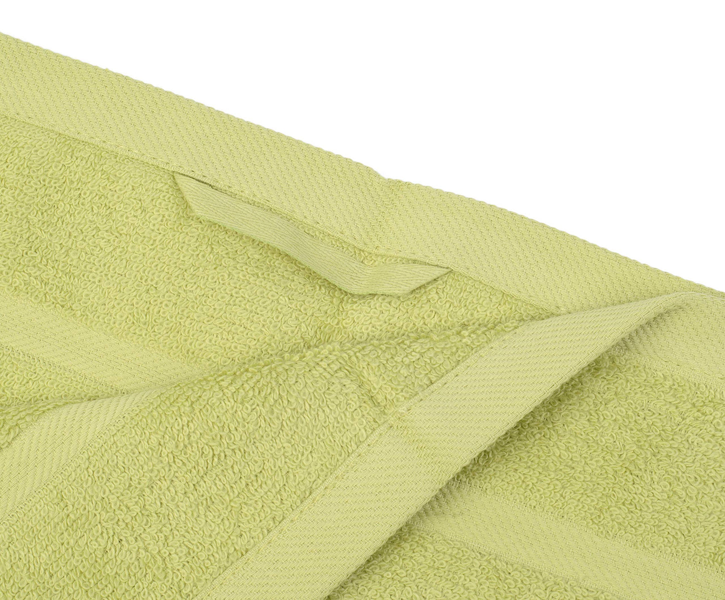 Gözze - Set of 4 Faceloths, Soft and Absorbent, 100% Cotton, 30 x 30 cm - Lime