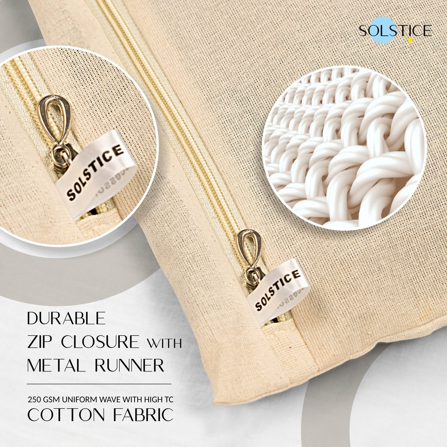 SOLSTICE Cotton Saree Bags, Covers for Storage Set with Zip Closure for Clothes Bags and Wardrobe Organizer with Transparent mesh window