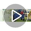 BEAU JARDIN XXL Festival Trolley Beach Cart - 220L 230KG(500LBS) Heavy Duty Folding Wagon All-Terrain Utility Wide Wheels for Camping & Shopping | Push & Pull Handle | Portable Collapsible | Black