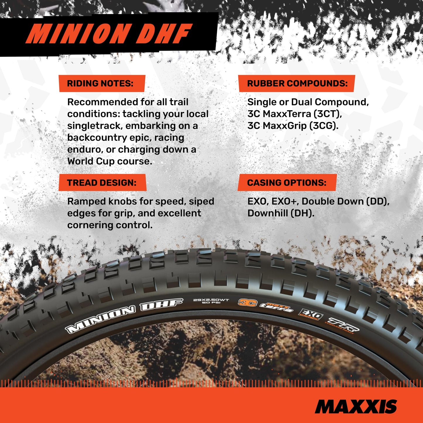 Maxxis Minion DHF 27.5x2.50WT MG DD/TR