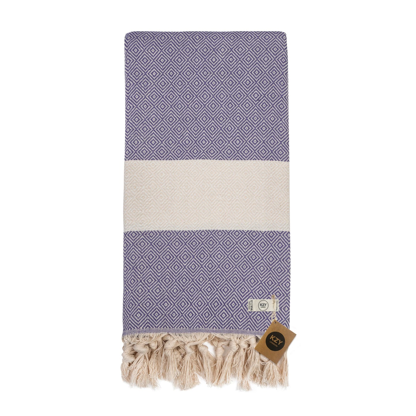 KZY LONDON Beach Towel - Large Turkish Beach Towels for Camping, Swimming, Bath, Gym, Picnic - Quick Dry, Super Absorbent, Lightweight