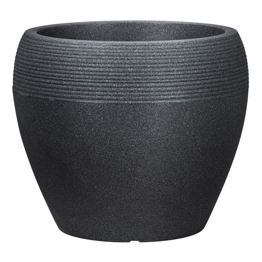 Scheurich Plant Pot, Black Granit, ? 40 cm, H?he 33 cm