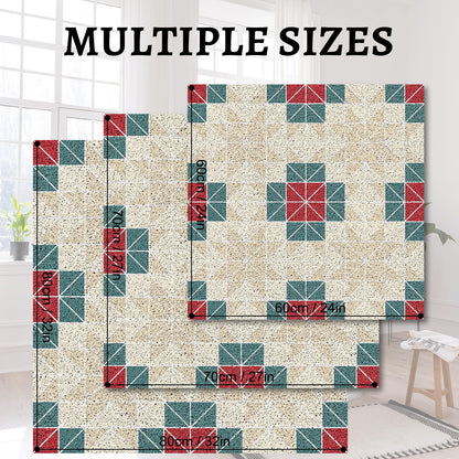 PVC Square Loofah Shower Mat Non Slip 70x70 CM, Anti Mould Quick Drying Bath Mat for Inside Shower, Anti Slip Shower Mats for Bathroom Floor