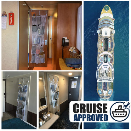 Cruise On Over The Door Organizer & Shoe Holder Fire Retardant | Mesh 15 Pocket