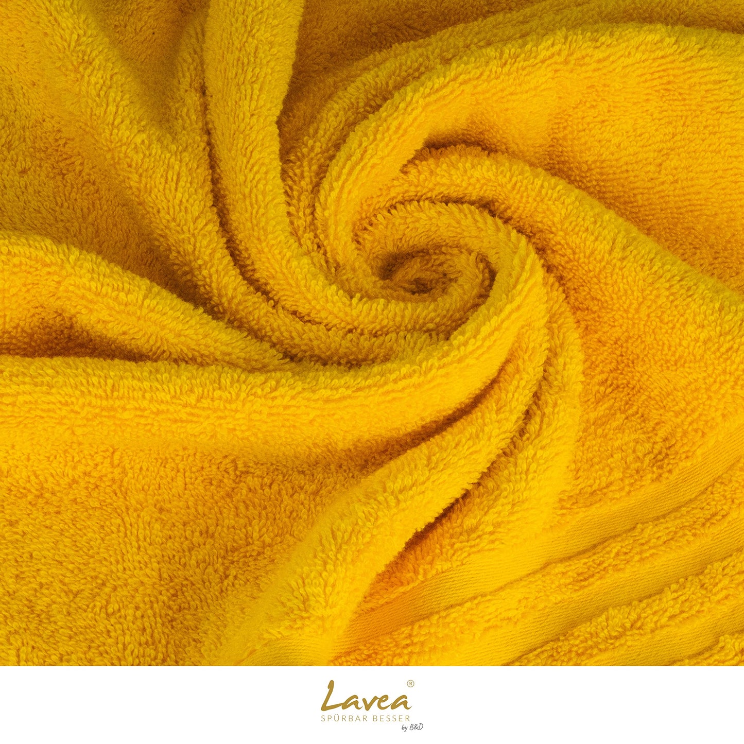 Lavea 10-Piece Terry Cloth Towel Set, 30 x 30 cm, 100% Cotton Terry 500 g/m², Guest Towels and Small Washcloths, Easy Care at 60 °C
