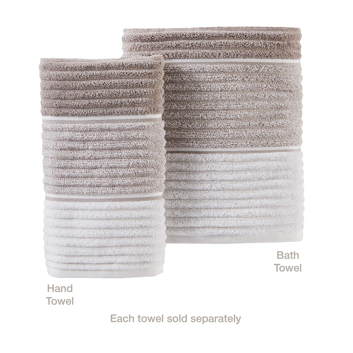 SKL Home by Saturday Knight Ltd. Planet Ombre 2 Pc Hand Towel Set, Taupe