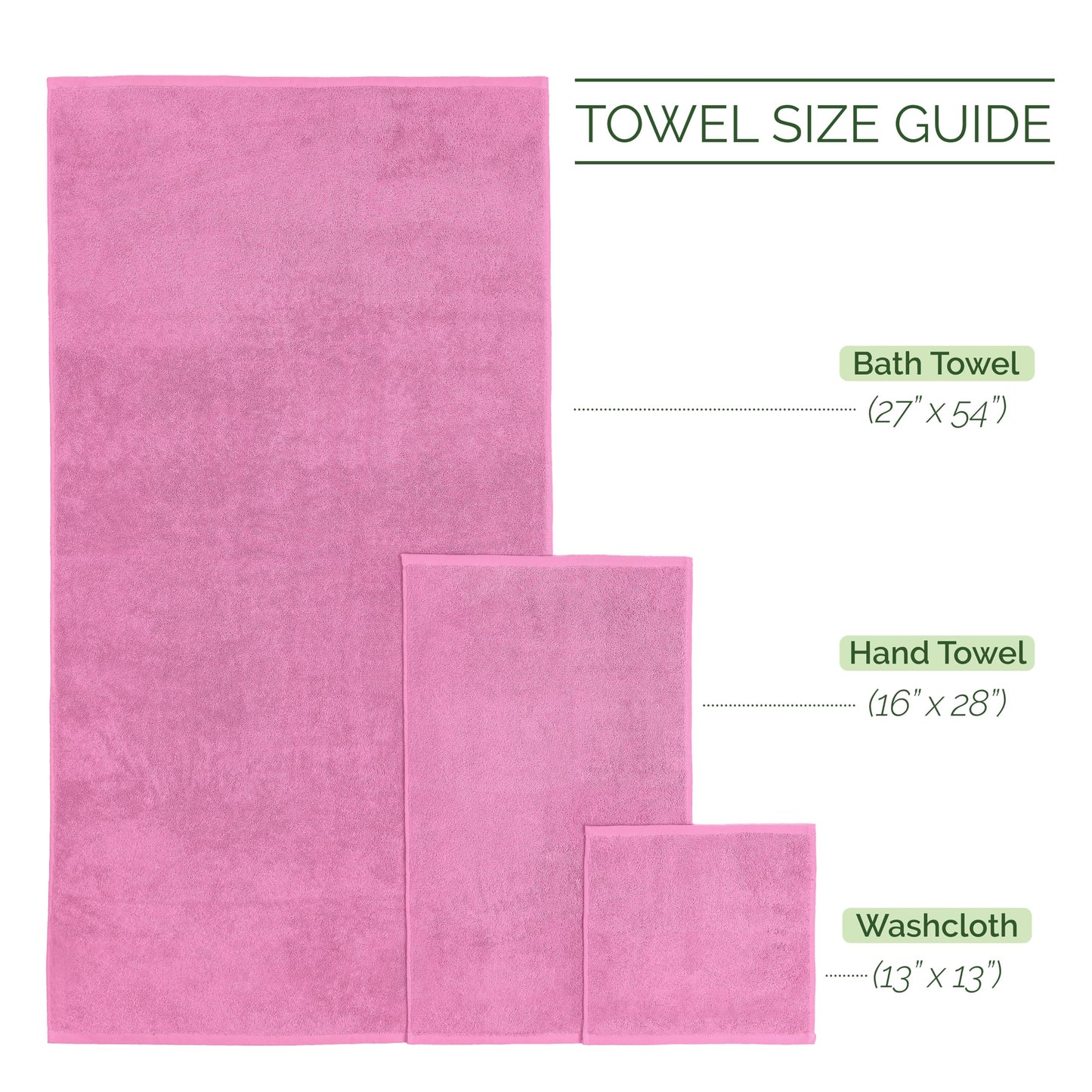Elegant Comfort 100% Turkish Cotton Corduroy Ribbed Luxury Bath Towels 6-Piece Set, Premium Feel - Quick Dry, Highly Absorbent