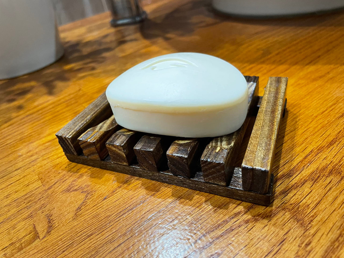 Wooden Soap Dish/Tray By RustiK, Handmade, Eco Friendly, Natural, Woodcrafted For Kitchen, Bathroom, Shower.