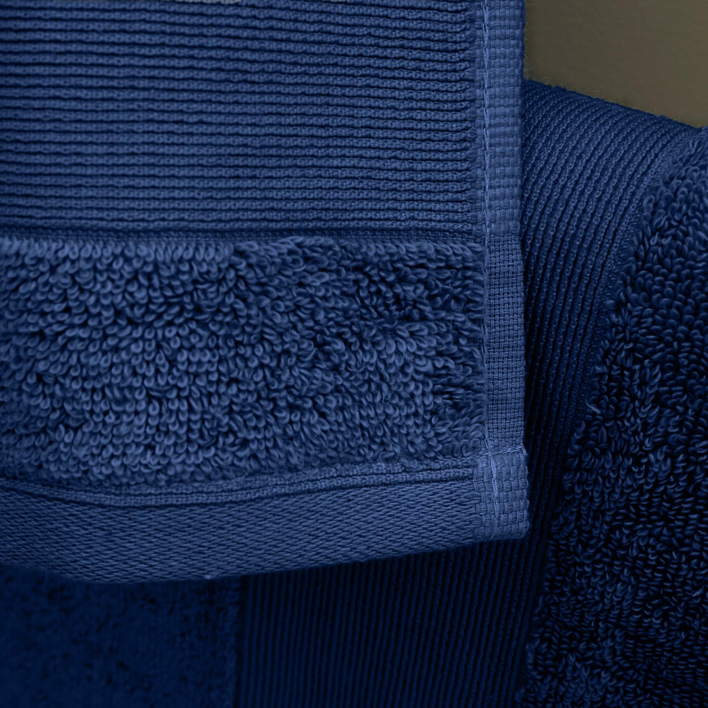 Catherine Lansfield Anti Bacterial Soft & Absorbent Cotton Hand Towel Navy Blue