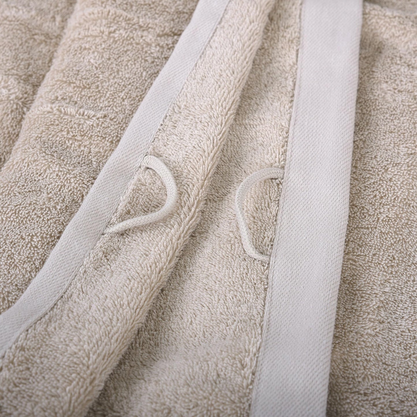 Klaus Herding GmbH Tom Tailor Guest Towels, Set of 6, 30 x 50 cm, 100% Cotton/Terry Towels, with Hanger and Label with Logo, Colour Bath Towel Beige