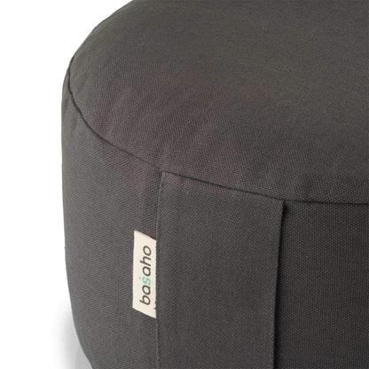 basaho WHEEL Zafu Meditation Cushion | Organic Cotton | Buckwheat Hulls | Removable Washable Cover (Pale Pink)