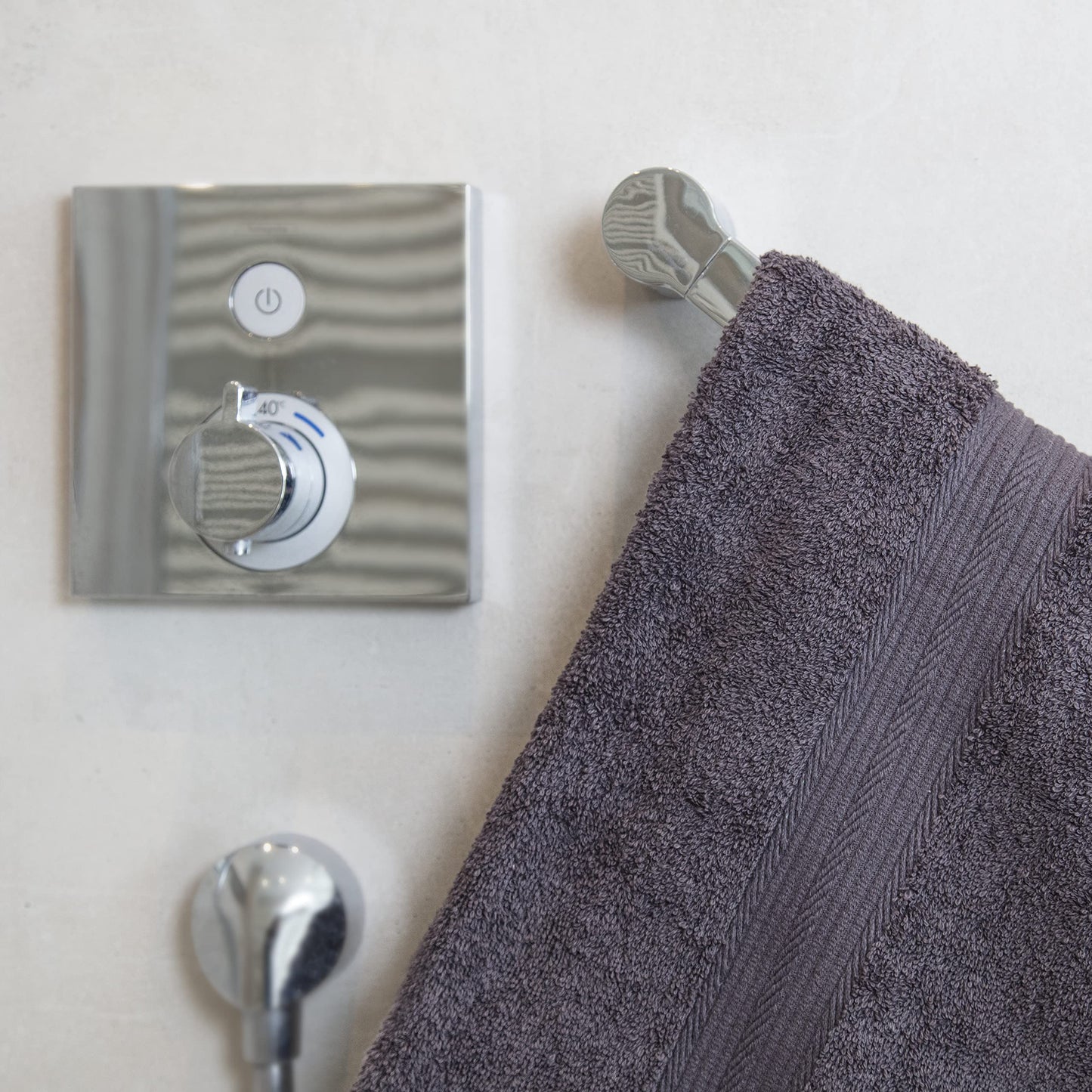 ALCLEAR set of terry hand towels, range of soft and highly absorbent towels, OEKOTEX 100 certified, 5 colours & 5 sizes, colour: ANTHRACITE