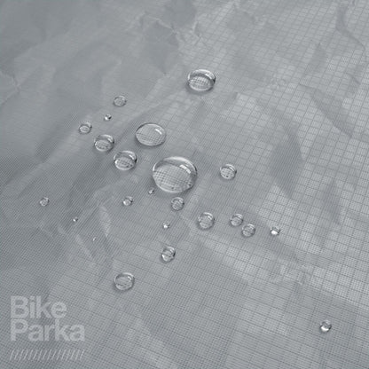 BikeParka STASH Waterproof Bicycle Cover - PAVEMENT Grey