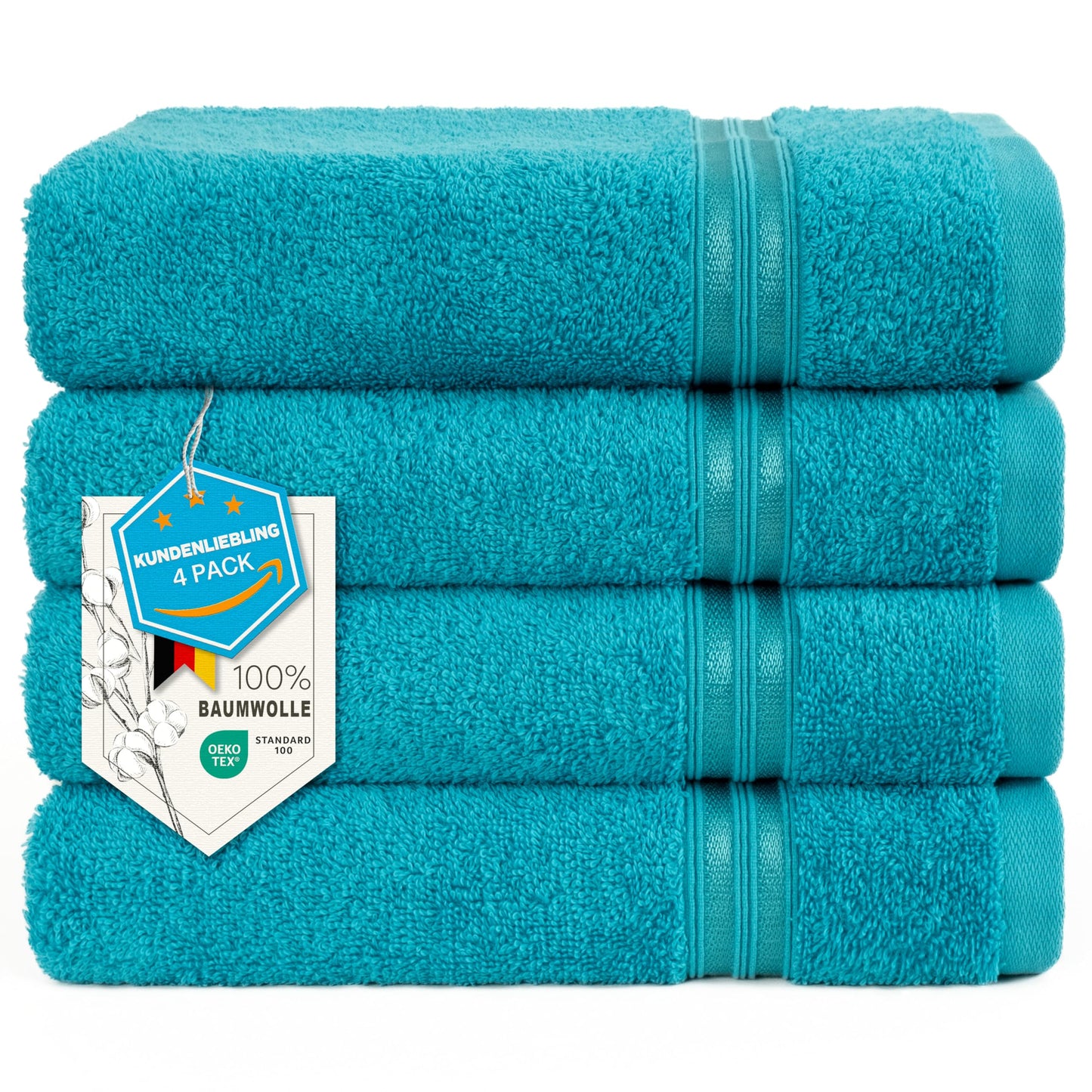 Hammetex Bathrobe 100% Cotton Unisex for Men and Women Quality 400 g/m² Quality Soft Absorbent Terry Towelling Bathrobe for Couples with Pockets