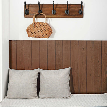 WEBI Coat Rack Wall Mount,Coat Hooks Wall Mounted,16" Hole to Hole,Rustic Large Coat Hanger Wall Hook Rack,5 Hooks for Hanging