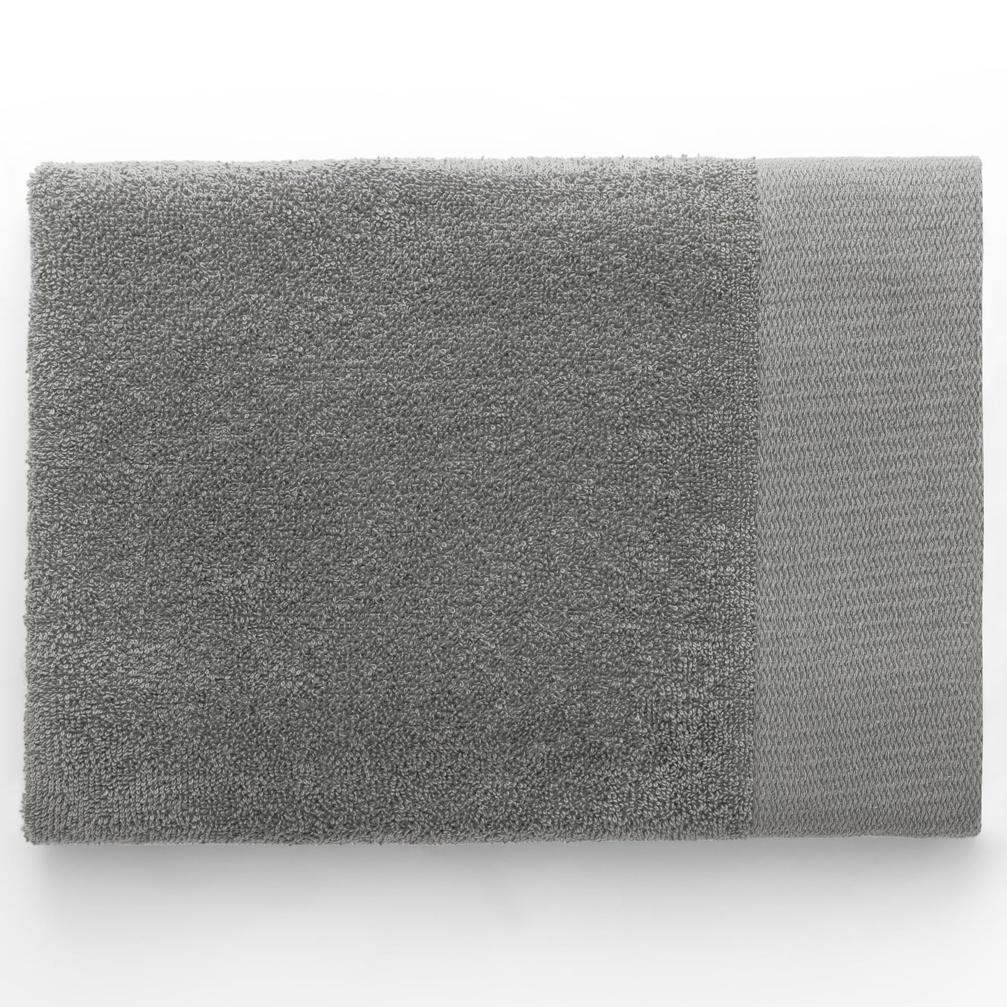 AmeliaHome Set 4pcs 2 Towels 50x100 cm and 2 Bath Towels 70x140 cm 100% Cotton Absorbent Steel Silver Grey Amari