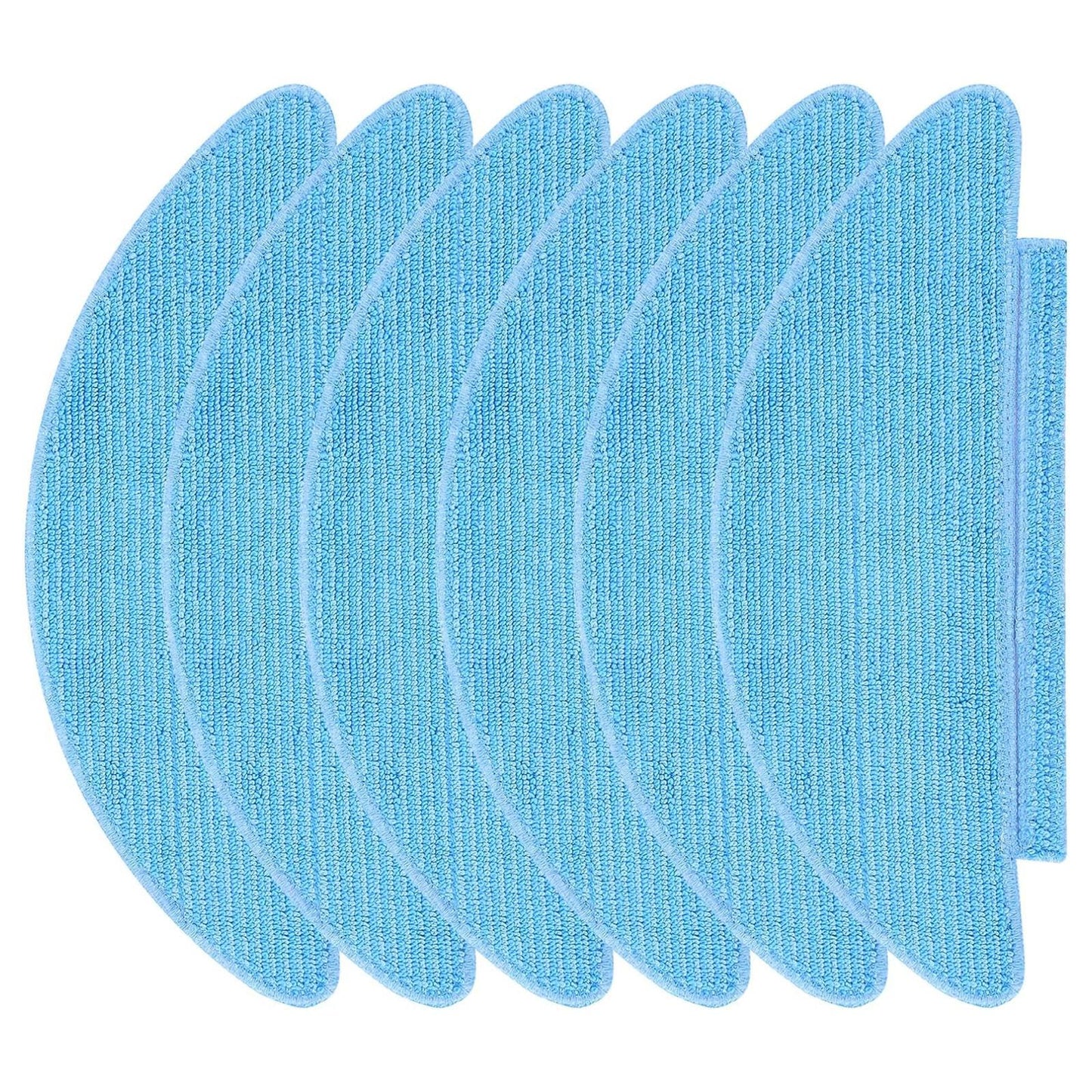NUHFUFA 6 PCS Washable Mop Pad Robot Sweeper Accessories for Lubluelu SL60D/SG60/SL61, Replacement Cloths Wipe Rags