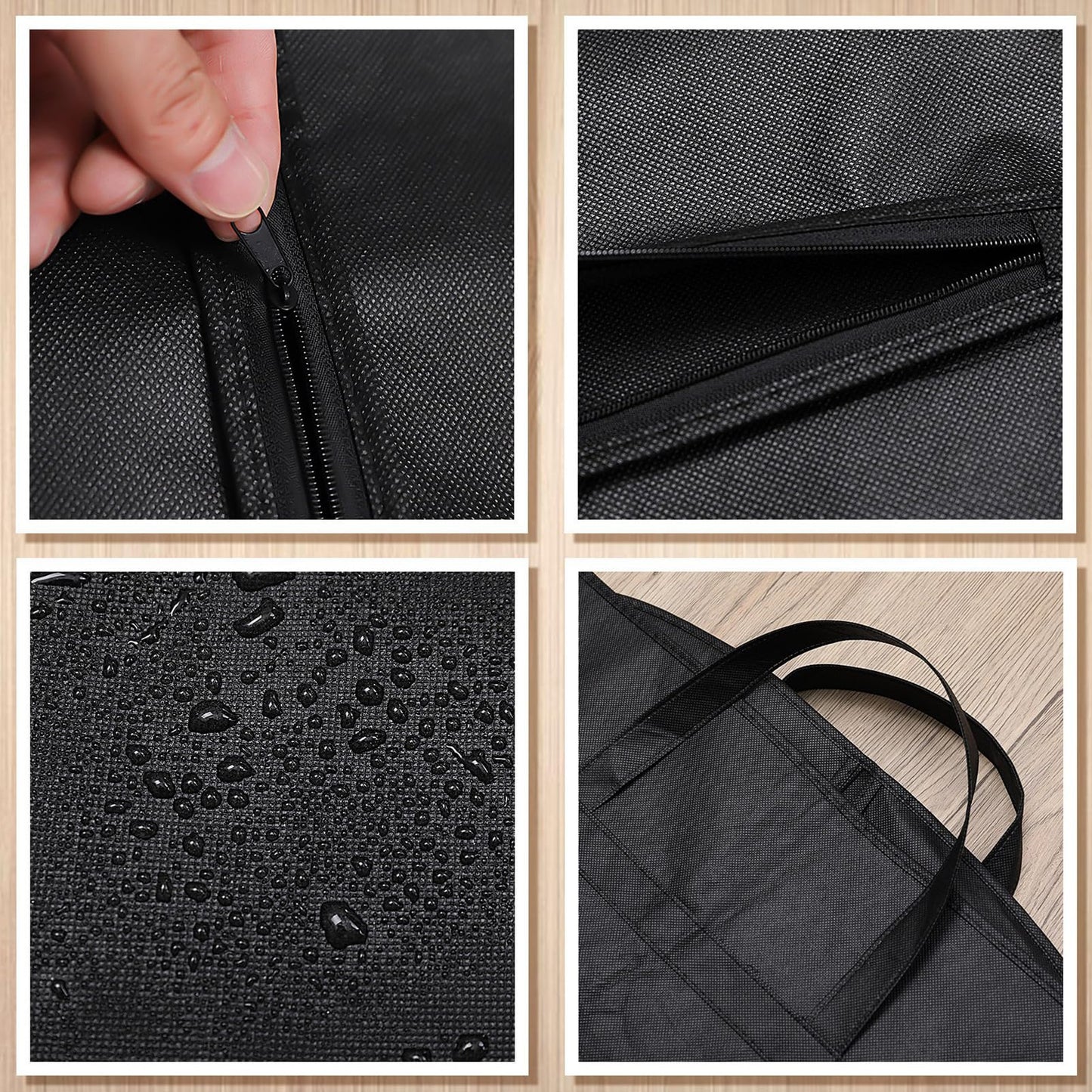2 Pack Suit Bags Suit Covers For Men Suits Carrier With Handles And Gusset