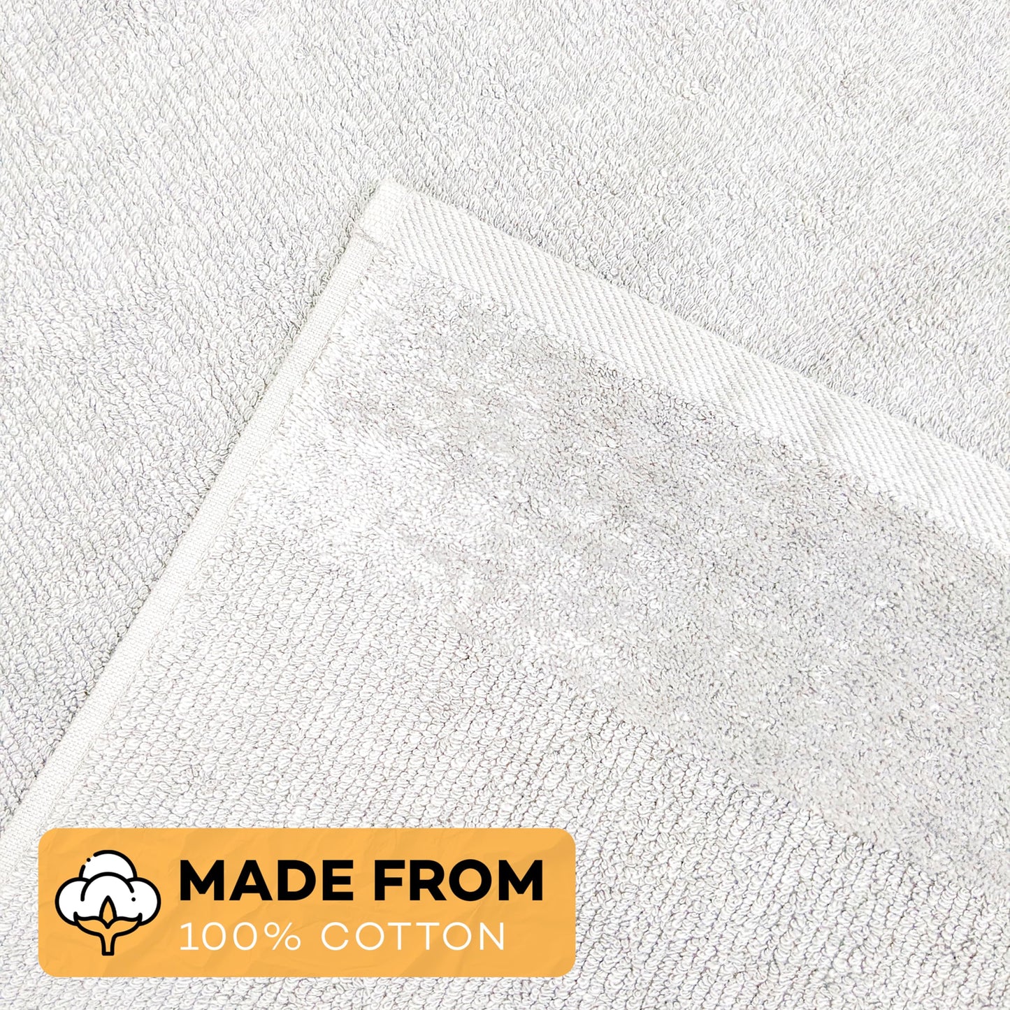 Olivia Rocco 4 Piece Regal Towel Bale Set with 2 Large Bath & 2 Hand Towels Ultra Soft Quick Drying Highly Absorbent 100% Cotton Bathroom Sets, White