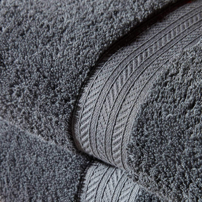 Christy Renaissance 2 Bath Sheets Set | Ash Grey | 100% Egyptian Cotton Pile | Luxuriously Soft and Super Absorbent | 675 GSM