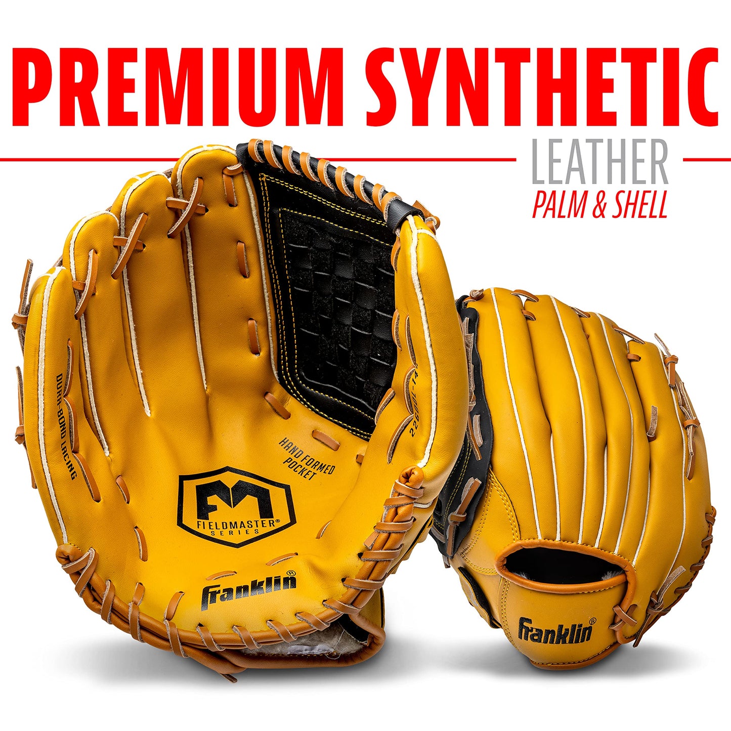 Franklin Sports Baseball and Softball Glove - Field Master - Baseball and Softball Mitt