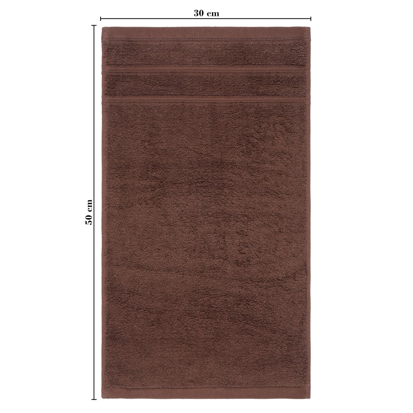 Perefly Bath Towels (30 X 50 CM) - Face & Hand Towels for Gym - Soft & Absorbent - Fast Drying Bathroom Face Cloths (Brown, 12 Pack)