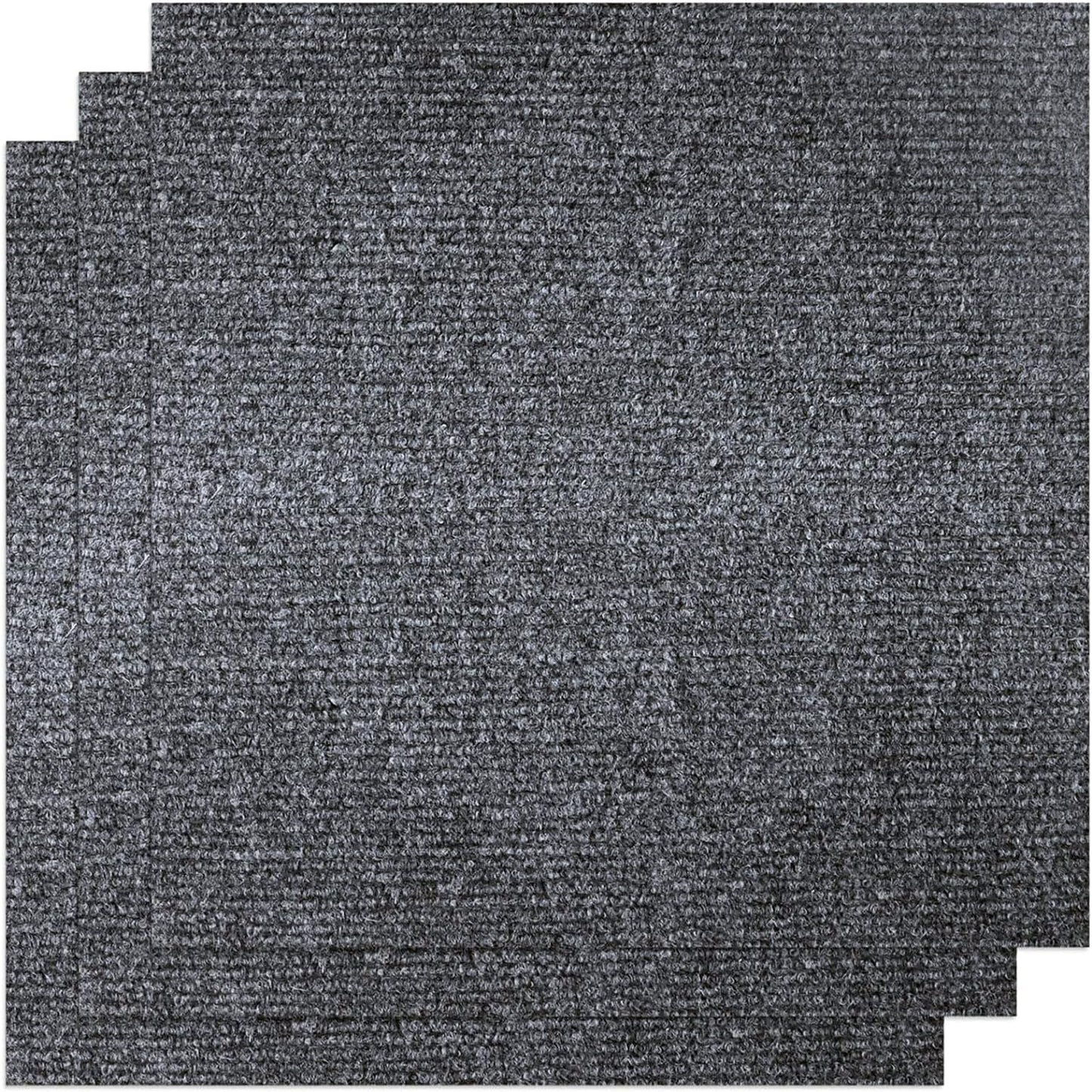 KAHEIGN 30Pcs Self Adhesive Carpet Tiles, 30CM x 30CM Easy to Peel and Stick Floor Tiles Non-Slip Hardwearing Carpet Tiles Squares Floor Covers for