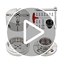 DEEFIINE 4 Inch Wood Lathe Chuck Set 1" x 8 tpi Thread & 3/4" x16TPI Adapter, Nickel Plated Self Centering 4 Jaw Wood Turning Chuck Set (2PCS Jaws)