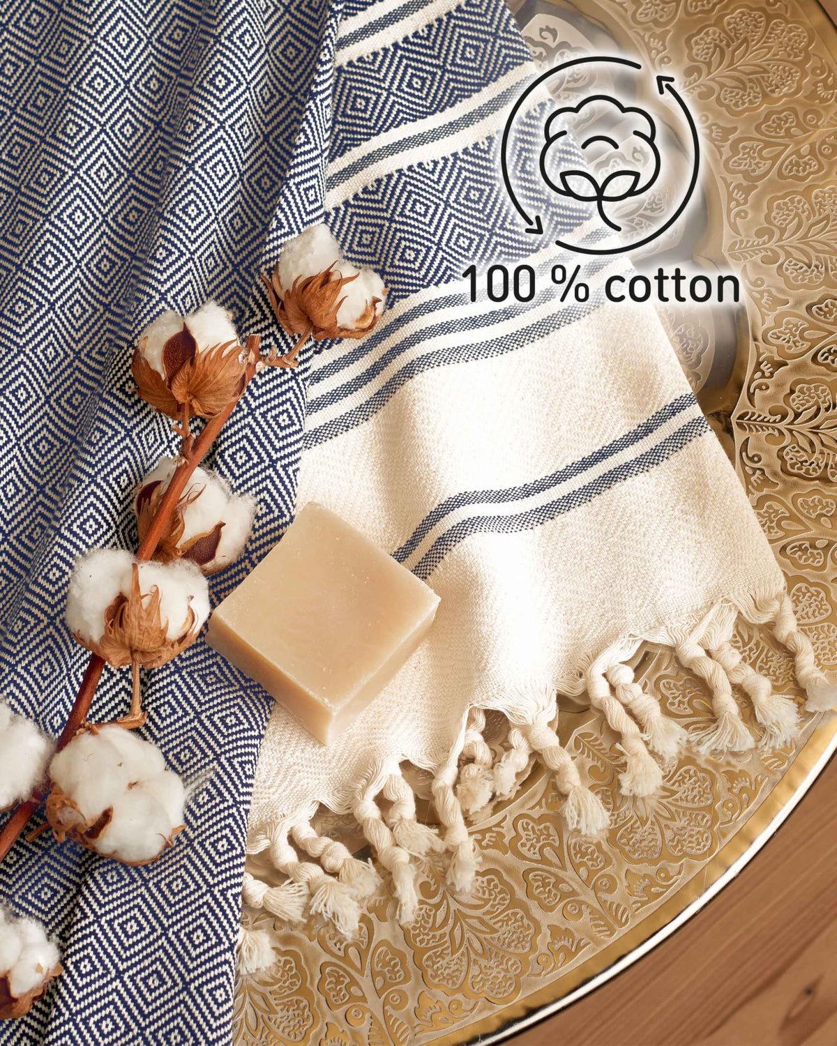 Fit-Flip Hammam Beach towel XXL made from 100% cotton