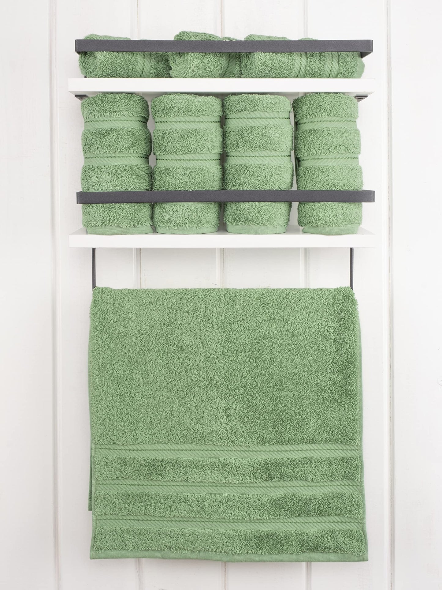 American Soft Linen Luxury Hand Towels for Bathroom, 600 GSM 100% Cotton Turkish 4 Piece Hand Towel Set, 600 GSM Hand Face Towels for Kitchen