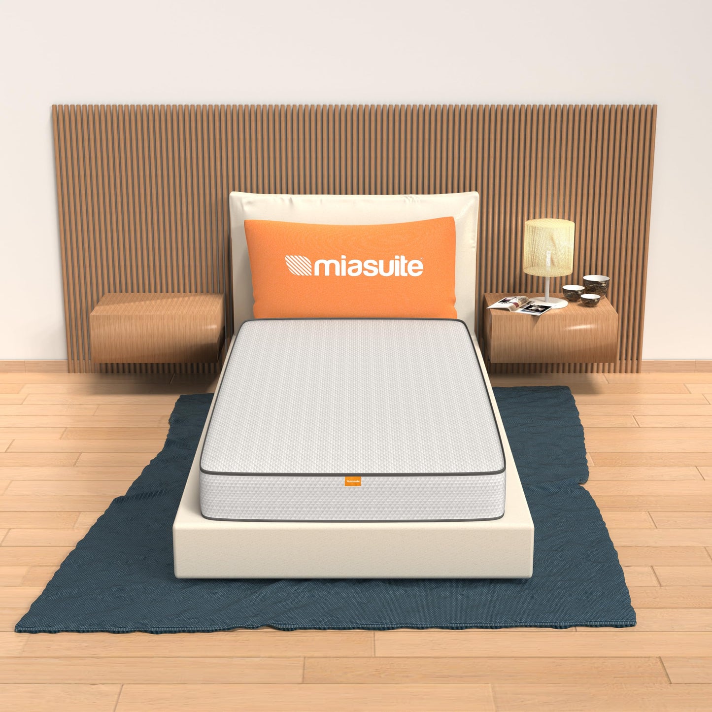 MiaSuite Foam 70 x 190 x 18 cm Bianco