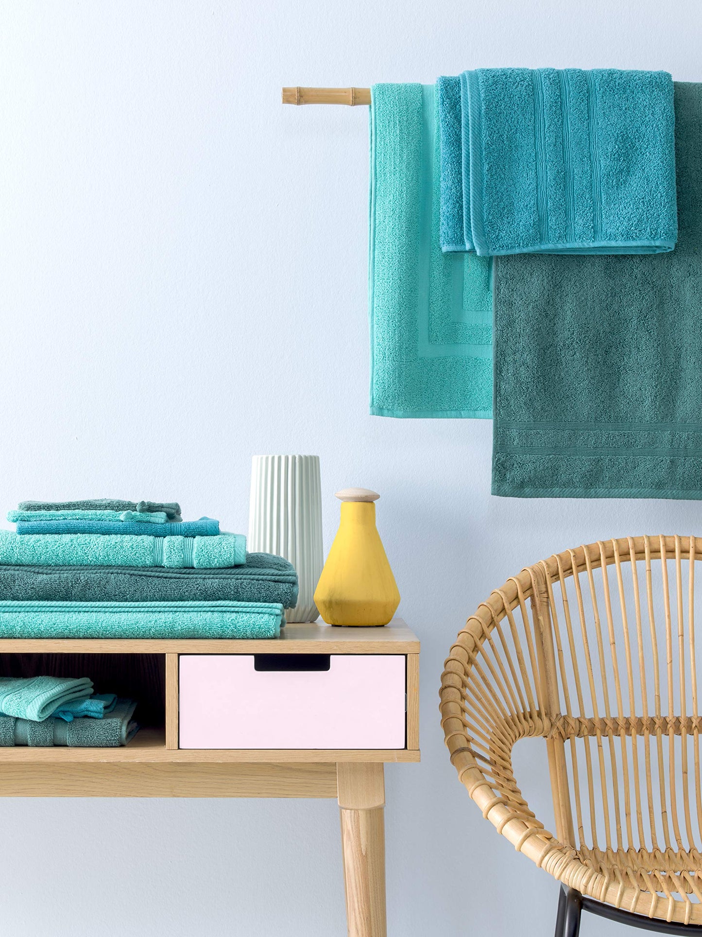 TODAY Bath Towel 100% Cotton 130 x 70 cm Emerald