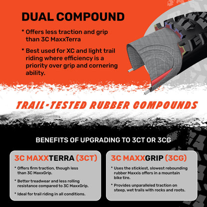 Maxxis Minion DHR2 Folding Dual Compound Exo/tr Tyre - Black, 27.5 x 2.30-Inch