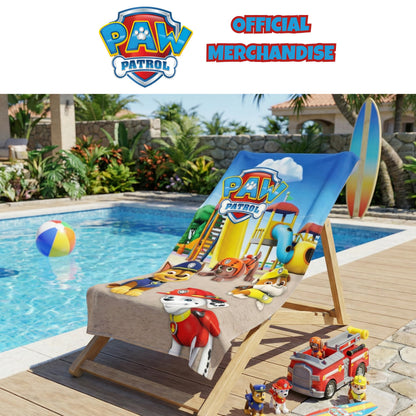 BrandMac Paw Patrol Beach & Bath Towel 70x140cm, 100% Cotton | Soft & Absorbent Kids Bath & Swim Towel | Official Paw Patrol Towel | Ideal for Beach