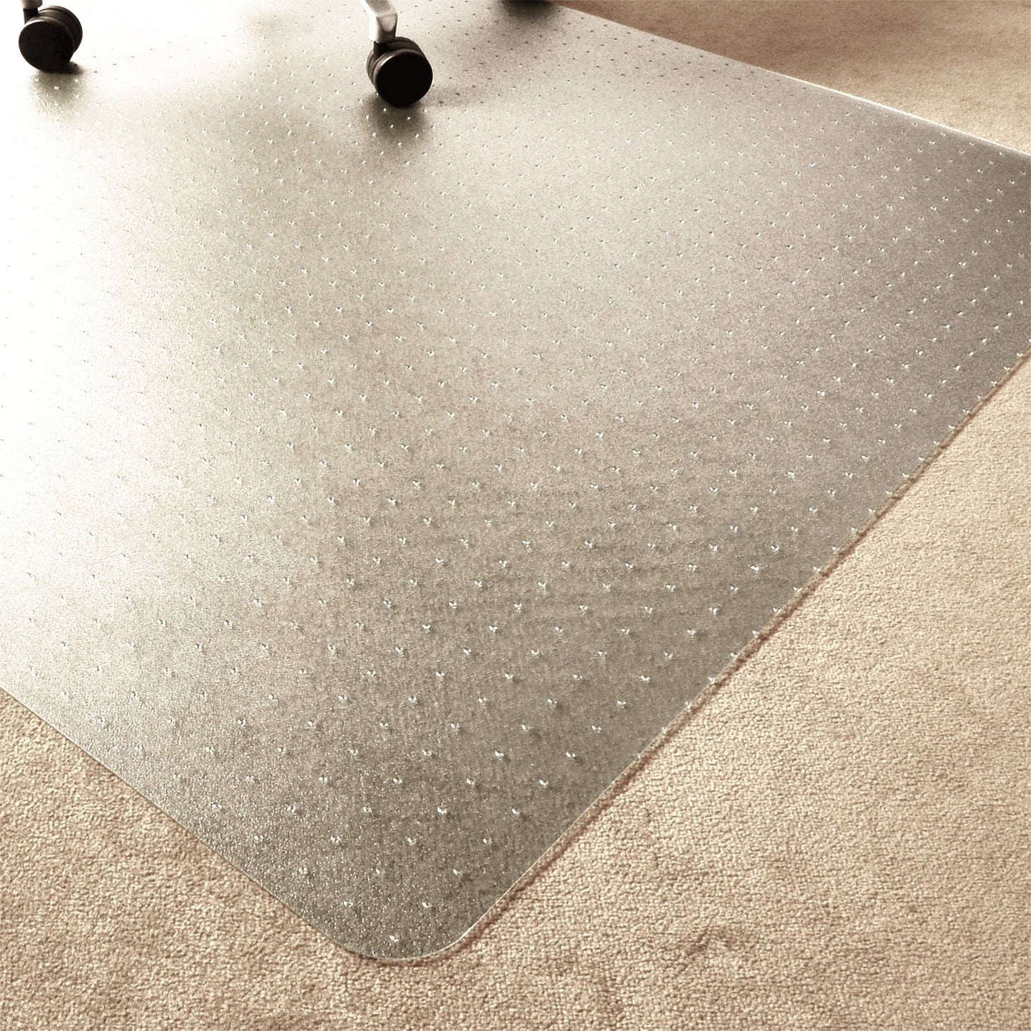 Marvelux 120 x 150cm (47" x 60") Large Durable Eco Friendly Office Chair Mat for Low and Standard Pile Carpets, Rectangular Clear Enhanced Polymer