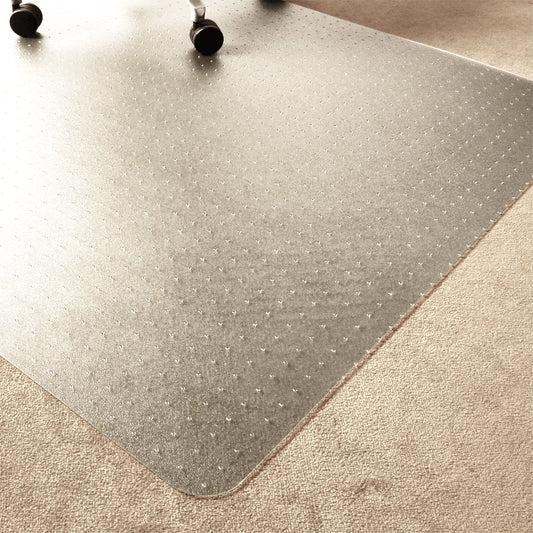 Marvelux 90 x 120cm Durable Eco Friendly Office Chair Mat for Low and Standard Pile Carpets, Rectangular Clear Enhanced Polymer Carpet Protector, Made