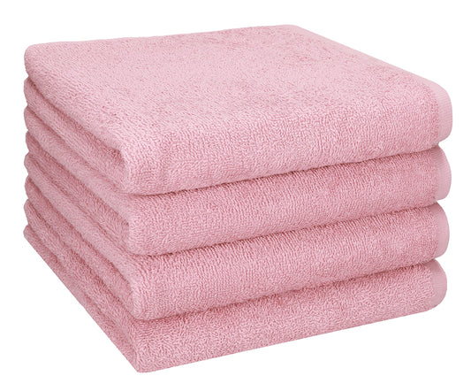 Betz BERLIN 4 pieces Hand Towels Set Size 50x100 cm 100% Cotton Color lotus - BERLIN
