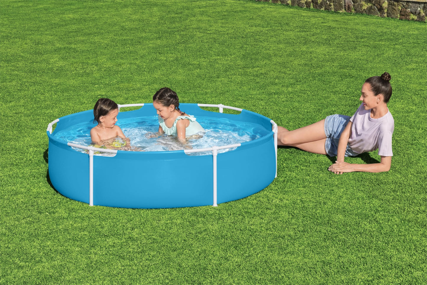 Bestway | Round Frame Baby Frame Above Ground Pool, Small Pool for Kids and Toddlers