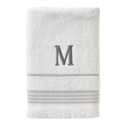 SKL Home Bath Towel, M, Cotton, White, 28x54