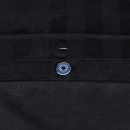 Sleepdown Duvet Cover Set, Black, Double