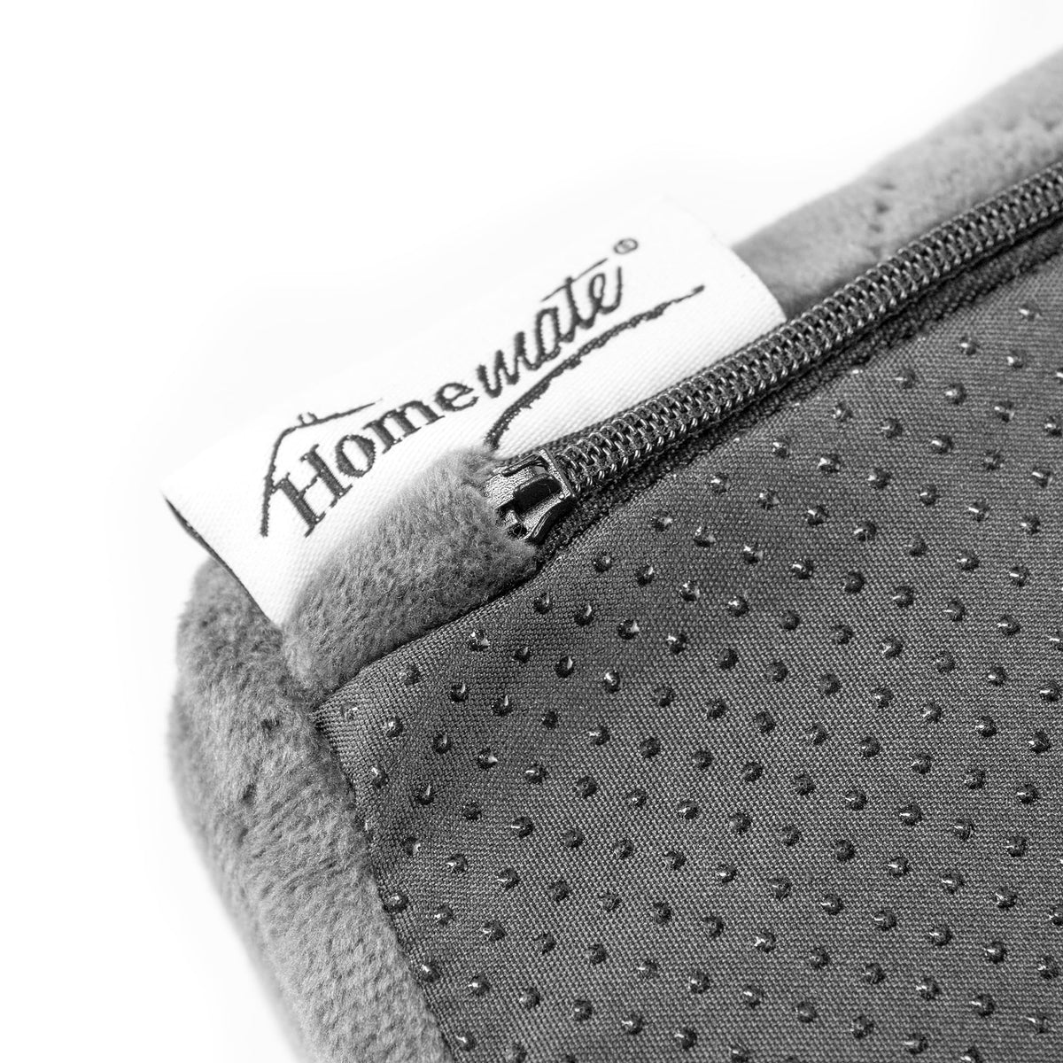 Homemate Tru-Boost Orthopaedic Support Armchair Booster Cushion Seat Chair Riser 45 x 45 x 10cm Washable Soft Quilted Velvet Feel Zipped Cover