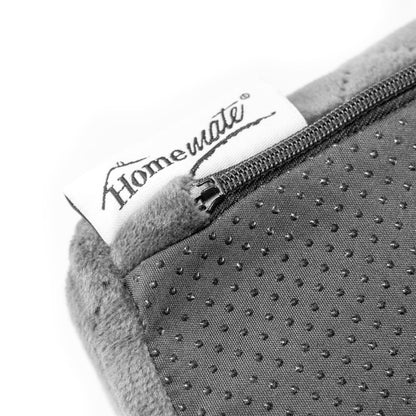 Homemate Tru-Boost Orthopaedic Support Armchair Booster Cushion Seat Chair Riser 45 x 45 x 10cm Washable Soft Quilted Velvet Feel Zipped Cover