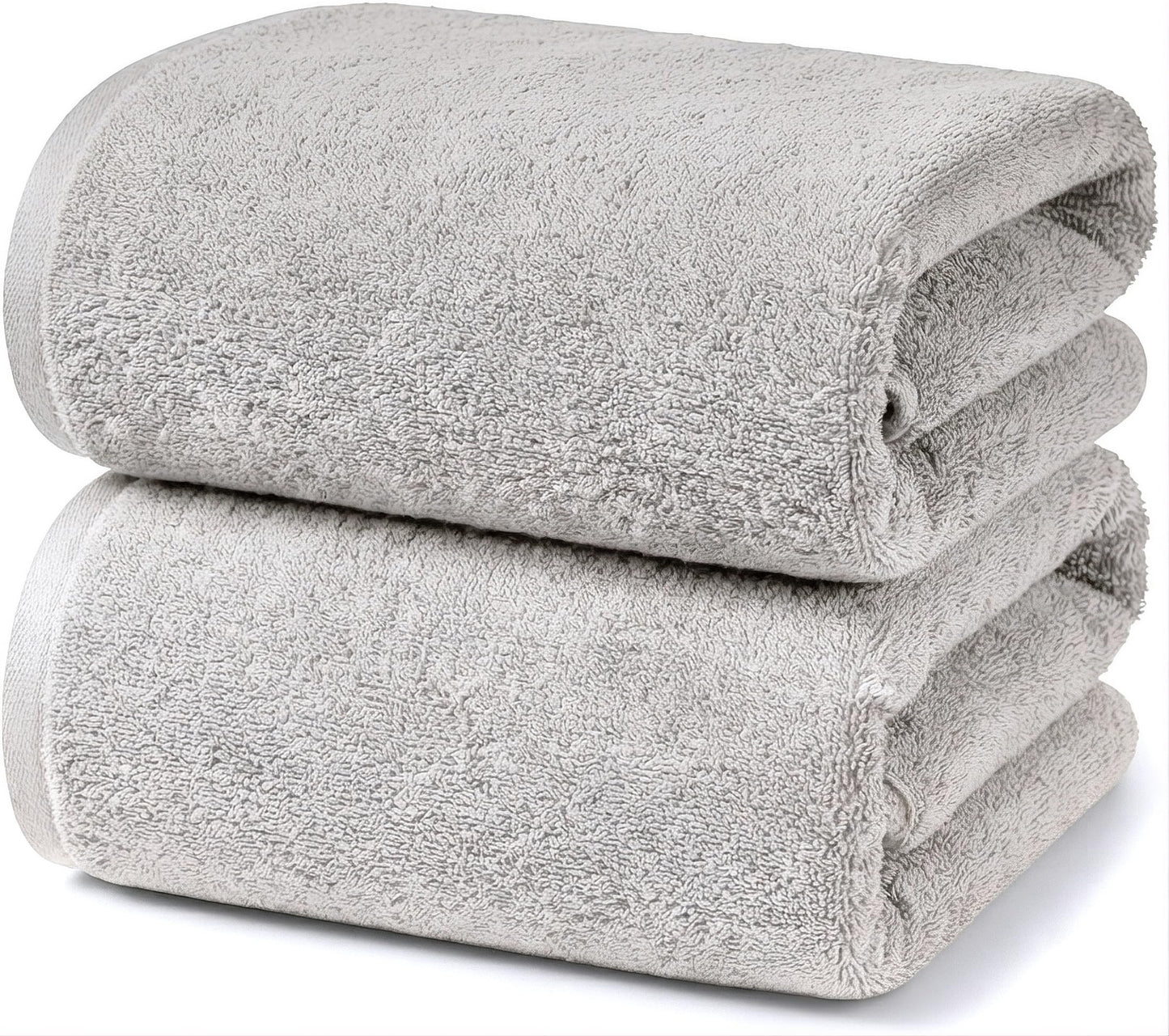 Ruggeri, Set 2 Bath Towels 70x140 cm, Cotton, Grey