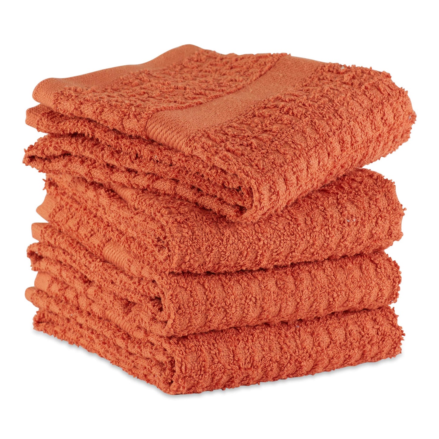 DII Waffle Terry Collection, Cotton, Spice, 15x26