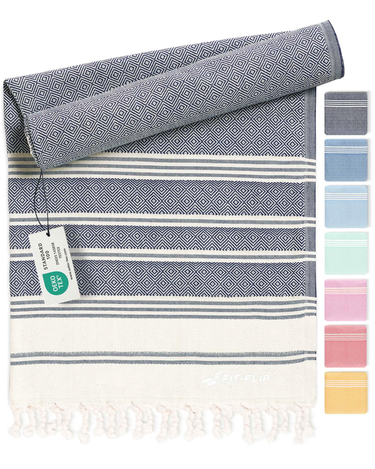 Fit-Flip Hammam Beach towel XXL made from 100% cotton